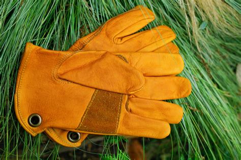 Custom Bushcraft Outdoor Leather Gloves Etsy Uk