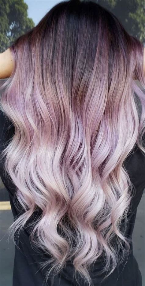 30 Metallic Hair Color Ideas Metallic Lavender Blends