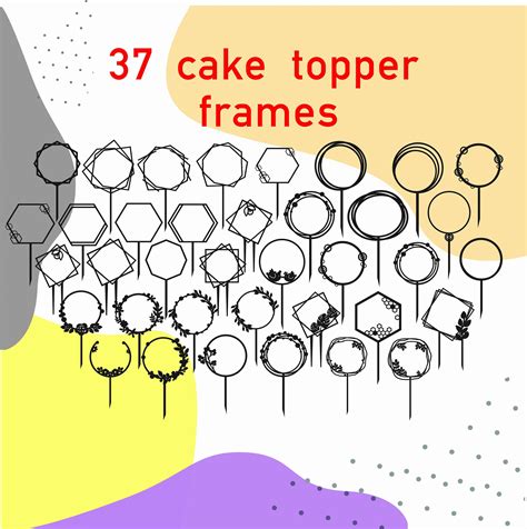 Printable Cake Topper Templates