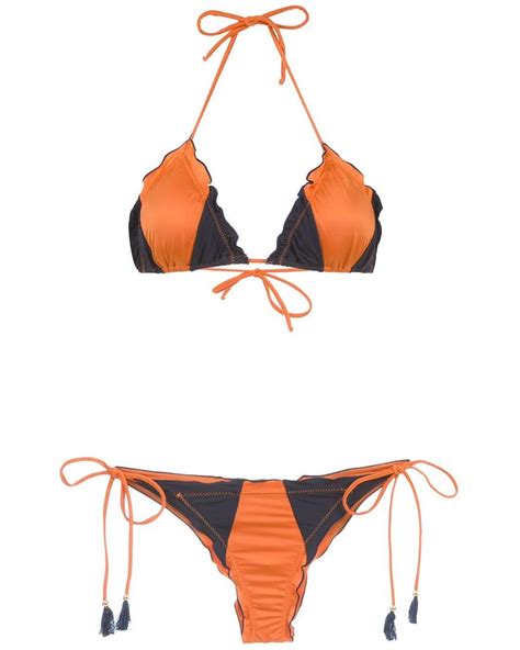 Brigitte Bardot Synthetic Panelled Bikini Set In Blue Lyst 23316 Hot