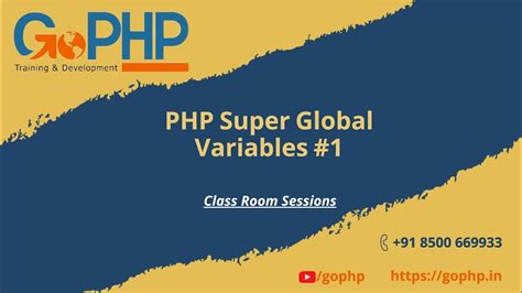 Part Php Super Global Variables Youtube