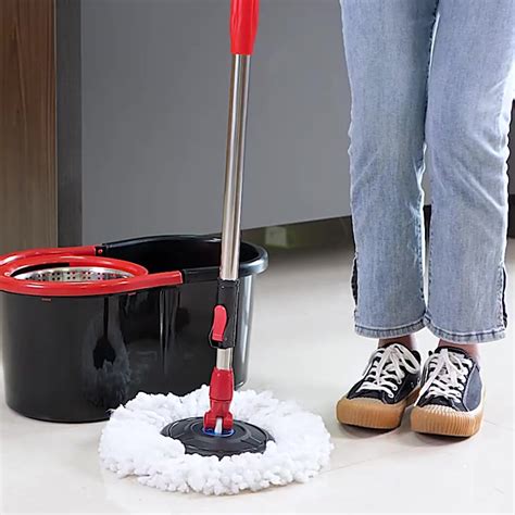 Esfreg O Mop Limpeza Girat Rio Inox Multiuso Fit Balde E Refil