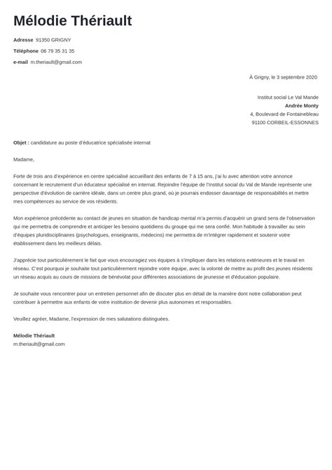 Lettre De Motivation Apprentissage Educatrice