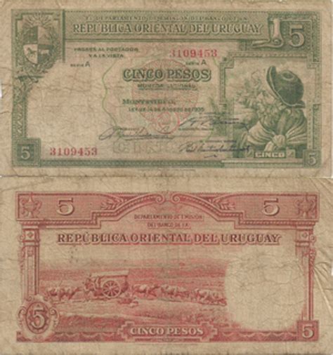 Pesos Law Of Aug Th Uruguay Numista