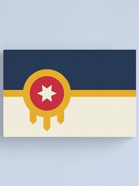 "Tulsa Flag" Canvas Print for Sale by TULSAFLAGSHOP | Redbubble