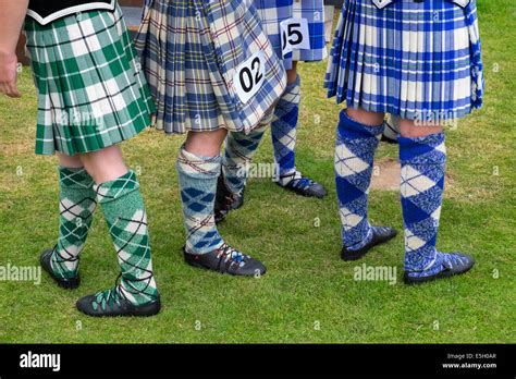 Detail Of Female Competitors To Highland Dancing Competition At Braemar