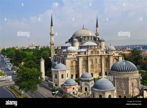 Islamic architecture of mosques in Istanbul , Turkey Stock Photo - Alamy