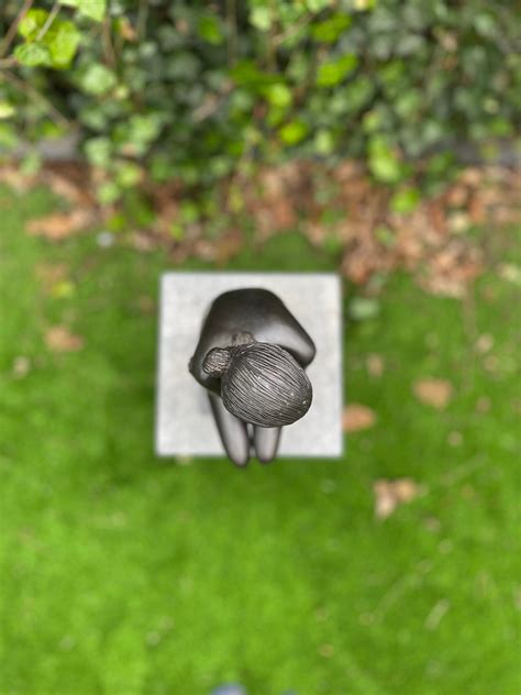 Bronze Statue Seated Nude Woman Sculpture Interior Etsy