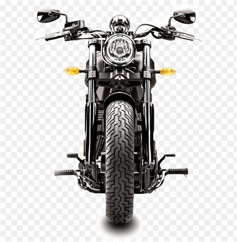 The Front View Of A Black Motorcycle On A Transparent Background Hd