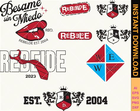 Rebelde Svg Bundle Soy Rebelde Tour Png rbd Tour 2023 Bésame Sin