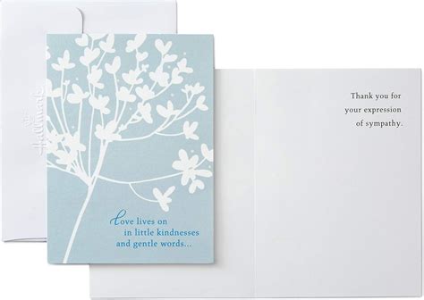 Amazon Gooji Thank You Cards For Funeral Pcs Sympathy