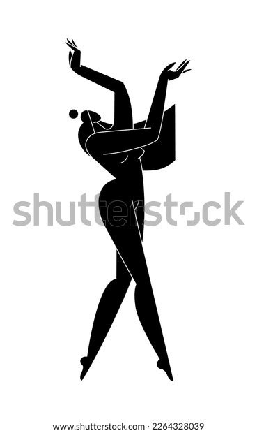 Contemporary Female Body Vector Illustration Nude Stock Vector Royalty Free