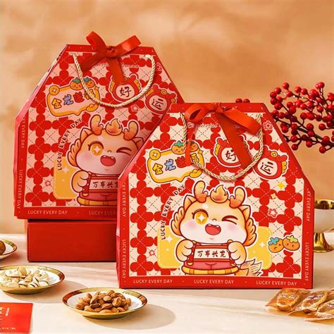 Jual Kotak Hampers Imlek Box Hampers Chinese New Year Isi Pcs