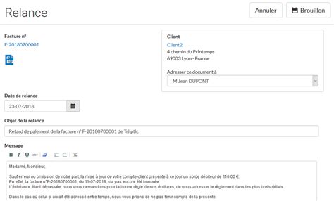 Facture impayée Logiciel Evoliz Comment faire une relance client