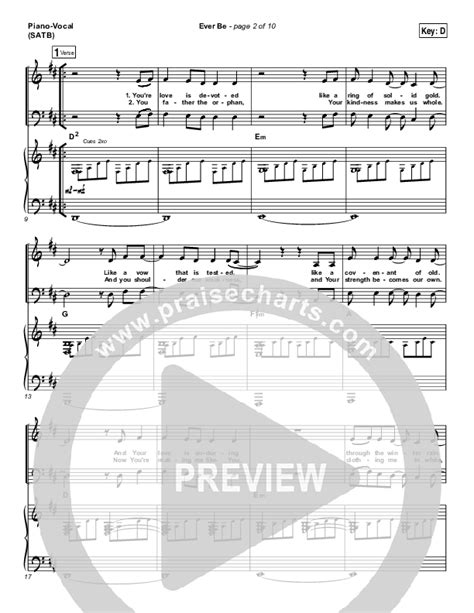 Ever Be Sheet Music Pdf Bethel Music Praisecharts