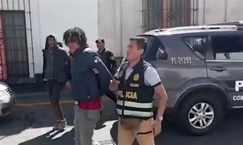 Arequipa Capturan A Dos Venezolanos Acusados De Asaltar Con Cuchillo A