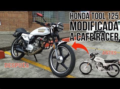 Honda Cgl Tool Modificada A Cafe Racer Proyecto Custom Youtube