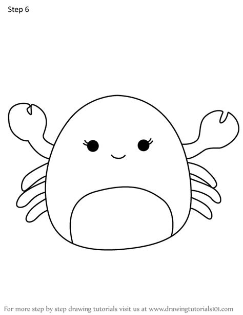 How To Draw Cailey The Pink Crab From Squishmallows Squishmallows