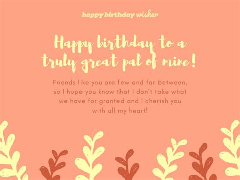 Friends Like You Are Few And Far Between Happy Birthday Wisher By