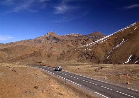 Morocco Road Through High Atlas Mountains Stock Image Image Of Valley