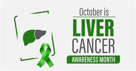 Premium Vector October Is Liver Cancer Awareness Month Campaign