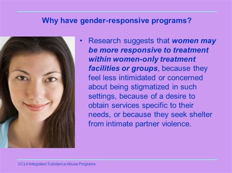 Ucla Integrated Substance Abuse Programs Gender Responsive Drug