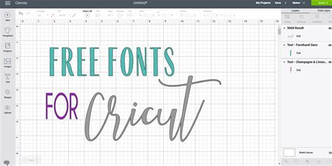 Cricut Explore Air- Free Fonts - Glitter and Graze