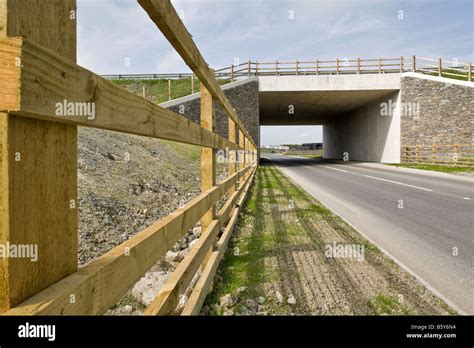 Bridge Over The A590 Dual Carriageway In Cumbria Stock Photo Alamy