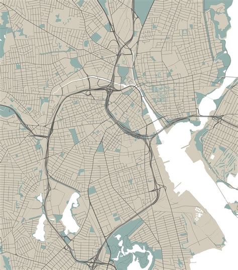 Detailed Map Of Providence City Capital Of The Us State Of Rhode