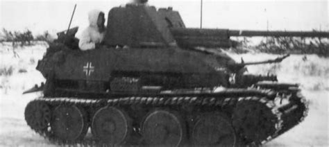 German Tank Hunter Marder Iii Winter World War Photos