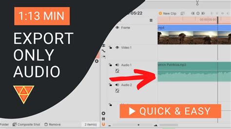 Hitfilm Express Tutorial How To Export Only Audio In HitFilm Express