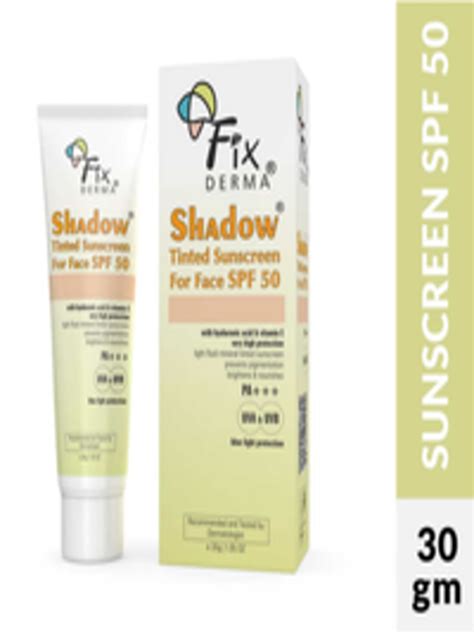 Buy FIXDERMA Shadow Tinted SPF 50 PA Sunscreen With Vitamin E