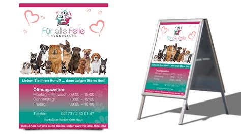 Plakat Design für Hundesalon poster design designonclick