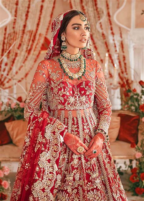 Red Embellished Bridal Lehenga On Net The Odd Onee