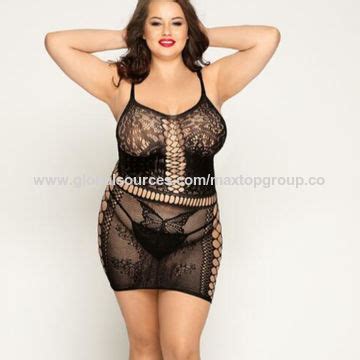 Buy Wholesale China Women S Plus Size Sexy Lace V Neck Harness Sheer Mesh Lingerie Dress Women