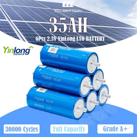 Pcs Yinlong Grade A V Ah Lithium Titanate Lto Battery Cells