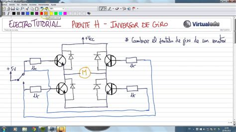 Electrotutorial 771 Circuitos 11 Puente H Inversor De Giro Youtube