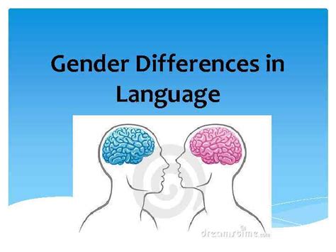 Gender Differences In Language Outline Of The