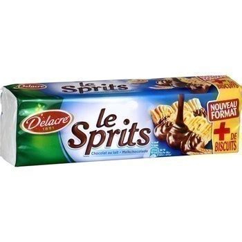 DELACRE Biscuits Le Sprits sablés chocolat au lait 1216 7 g