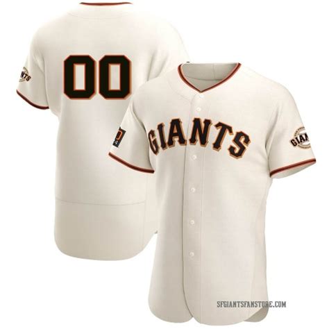 Custom San Francisco Giants Men's Authentic Home Jersey - Cream