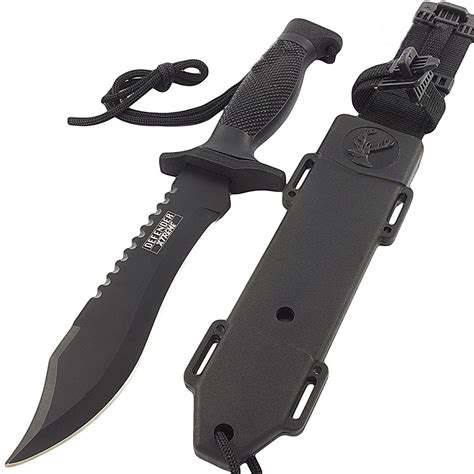 12" Tactical Bowie Survival Hunting Knife w/ Sheath Military Combat Fixed Blade: Buy Online in ...