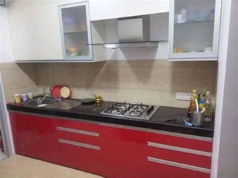 Pvc Rectangular Maroon Kitchen Cabinet At Rs Sq Ft In Chennai Id