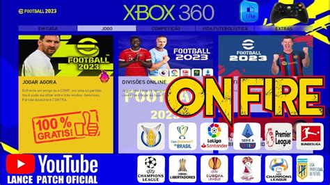 Live Pes Xbox Onfire Patch Oficial Youtube