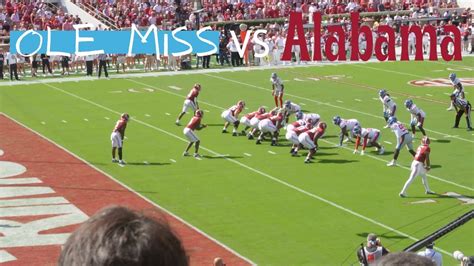 Game Day Ole Miss Vs Alabama Bama Days 8 Youtube