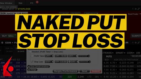 How To Add A Stop Loss When Selling A Naked Put Interactive Brokers