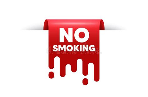 No Smoking Banner Stop Smoke Sign Vector Stock Vector Illustration