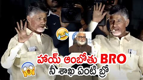 Chandrababu Naidu Hilarious Punch Dialogues On Ambati Rambabu Ys