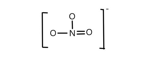 Write the formula (including charge) for the ion. nitrate i | Quizlet