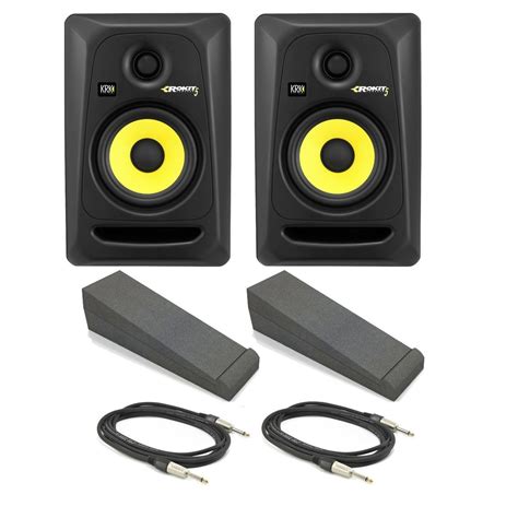 Krk Rokit Rp G Aktiver Monitor Mit Isolationsplatte Und Kabeln Paar