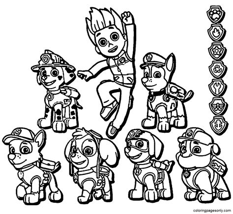 Zuma Paw Patrol Coloring Pages Coloringpagesonly